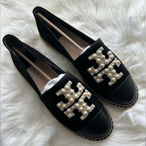 SOLD Tory Burch Pearl Logo Espadrille
